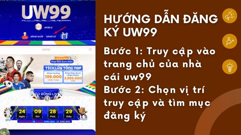 huong dan dang ky uw99 - buoc 1-2